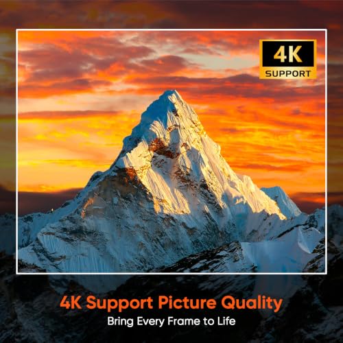 【Upgraded Google TV 14.0】 Smart Projector 4K, Native 1080P Mini Projectors with WiFi6 & Bluetooth, 500ANSI Portable Projecteur with Auto Focus & Keystone, Home Projecteur for Indoor & Outdoor