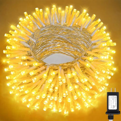 Christmas String Lights, 40FT 100 LED Fairy Lights 30V End-to-End Plug in