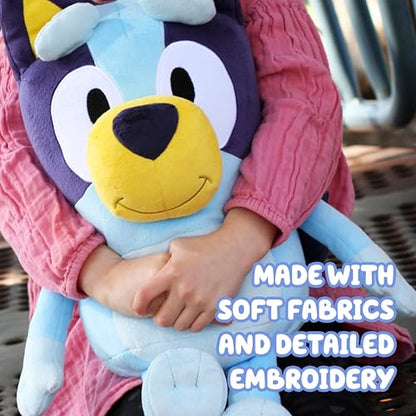 Bluey 18" Stuffed Animal - Playtime & Naptime Companion | Jumbo Size, Soft Deluxe Materials - Huggable Cuddles Best Friend 13010