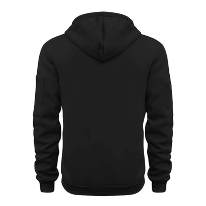 Quarter Zip Up Cargo Hoodies for Men Long Sleeve Fleece Tactical Sweatshirt