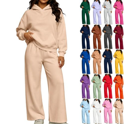 Womens Sweatsuits 2 Piece Set 2026 Fall Winter Long Sleeve Hoodie