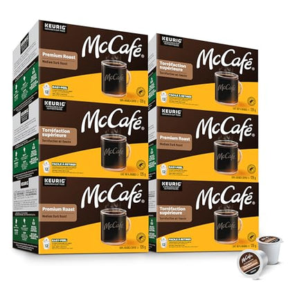 McCafé Premium Medium Dark Roast, K-Cup Coffee Pods, 72 Count
