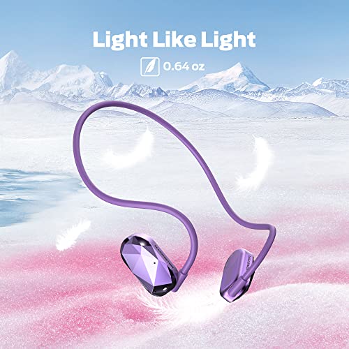 Monster Aria Free Open Ear Headphones Wireless Bluetooth, Sports Headphones with ENC Clear Talk, 8H Playtime Air Conduction Headphone, Lightweight Headset for Running, Cycling, Hiking, Driving