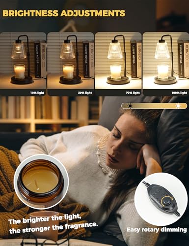 GODONLIF Candle Warmer Lamp with Timer, Birthday Gifts for Women Home Decor