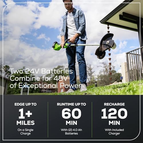 Greenworks 48V (24V x 2) 8" Brushless Edger (Tool Only)