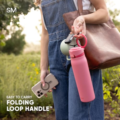 Simple Modern Water Bottle with Straw & Handle | 24oz | Blue