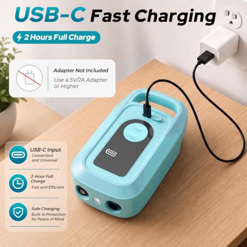 150PSI Paddle Board Electric Pump,Rayspace Rechargeable 16000mAh SUP Pump with LED Light,Portable Air Pump Triple Stage Inflation & Deflation, Auto-Off for Paddle Boards,Tent,Boat,Car,Bike
