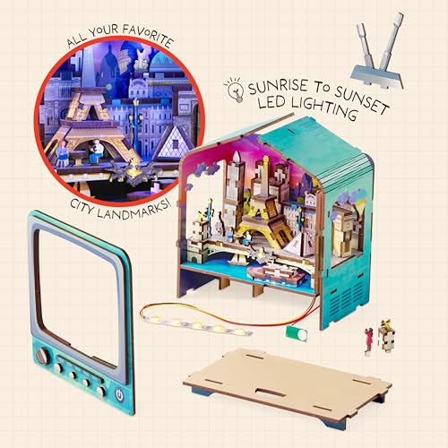 Arkitec CityVision Paris Adult 3D DIY Miniature Building Kit Book Nook