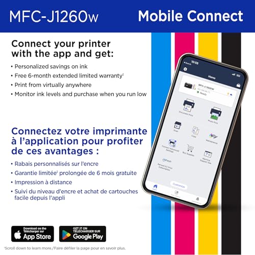 Brother MFC-J1260W Work Smart Wireless Colour Inkjet All-in-One Printer