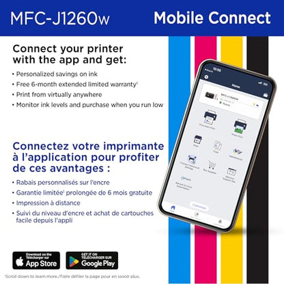 Brother MFC-J1260W Work Smart Wireless Colour Inkjet All-in-One Printer