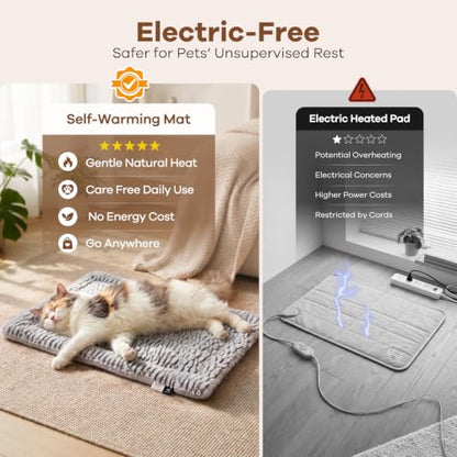 Mora Pets Self Warming Cat Bed Self Heating Cat Pad Pet Mat Indoor Outdoor