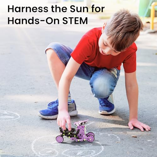 Sillbird Solar Building Robot Kit, 12-in-1 STEM Gift for Boys Aged 8-14