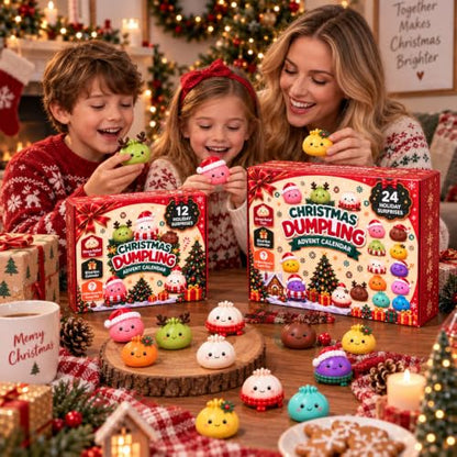 Christmas Squishies Advent Calendar 2026, 24 Mini Surprises & Fidgets