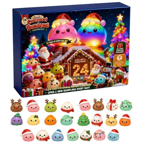 Christmas Advent Calendar 2026 Squishies, 24 Days Countdown Gift，01 | Christmas Advent Calendar with 24 Cute Mini Squishies for Christmas Countdown Calendar 2026 Xmas Holiday Gifts