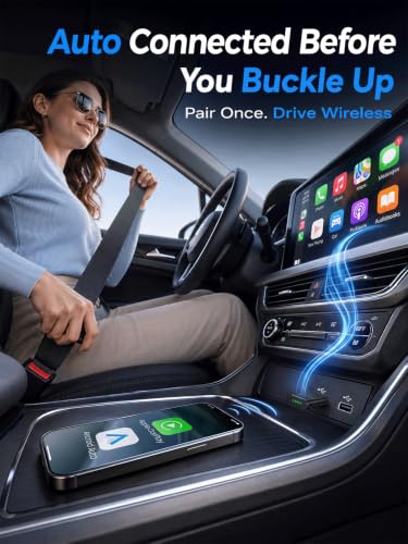 Mini Wireless CarPlay & Android Auto Dongle for Digital Media Receivers