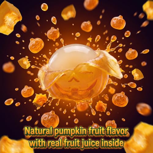 AMOS Peelerz Peelable Gummy Candy 240g Halloween Pumpkin Shaped Mixed Fruit Flavors 1 Box
