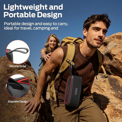 Monster Portable Bluetooth Speaker, 30W Loud Sound Wireless Speaker, IPX6 Waterproof Speaker, 17 Hours Playback, Bluetooth 5.4 TWS Pairing Portable Speakers for Home, Outdoors