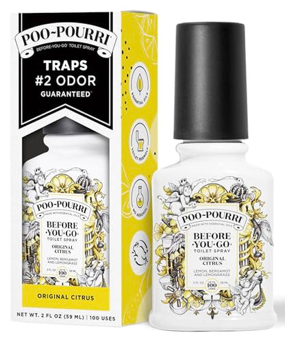 Poo Pourri Boxed Original Citrus, Before-You-Go Toilet Spray, Bathroom Odor Eliminator Freshener 59ml - CA