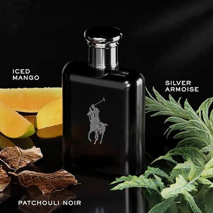 Ralph Lauren Polo Black Eau de Toilette - Woody & Fresh Cologne for Men