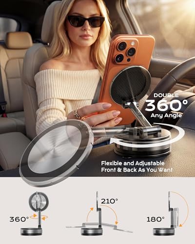 Car Phone Holder Car Mount Magnetic, Support Cellulaire Auto for iPhone 17