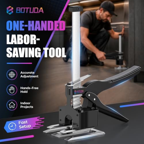 BOTUDA Labor Saving Arm Jack 2 Pack-12 Furniture Jack, Black
