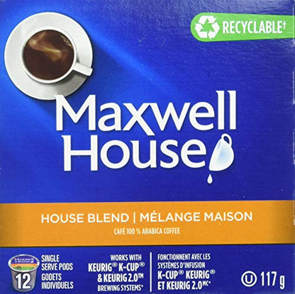 Maxwell House, Mélange maison, 12 Capsules de café K-Cup®, caisse de 6