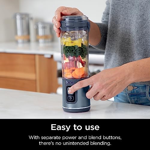 Ninja Blast Portable Blender, Cordless, 18oz/530mL, Denim Blue, BC151NVC