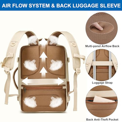 Travel Backpack for Women, Carry On Backpack Flight Approved