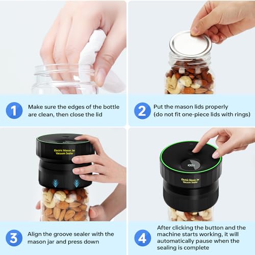 2026 Upgraded One-integrated Automatic Mason Jar Vacuum Sealer