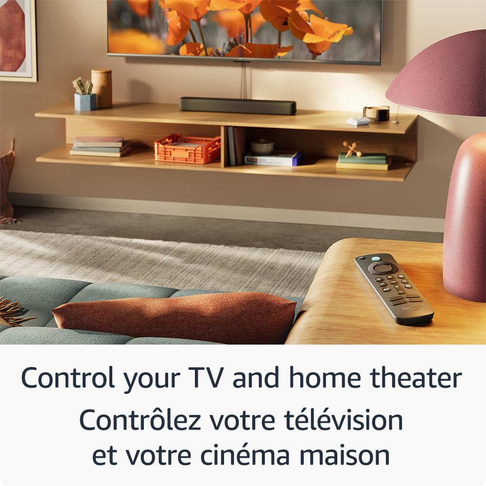 Amazon Fire TV Alexa Voice Remote (newest model) with TV controls, requires compatible Fire TV device