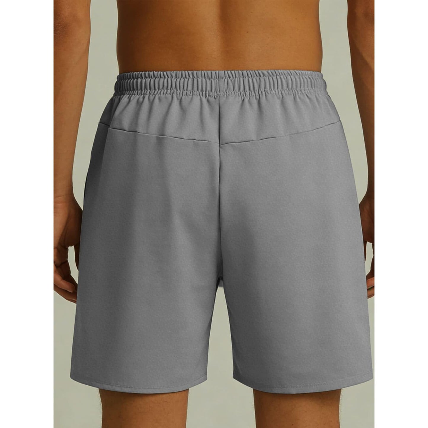 Gym Shorts for Men Quick Dry Drawstring Elastic Wasited Lightweight Workout Running Athletic Short Pants with Pockets Men's Swim Shorts Gray 3X-Large