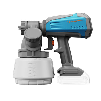 Tilswall Cordless Paint Sprayer with 90000RPM Brushless Motor, Spray Paint Gun Compatible with Dewalt 20V Battery(No Battery), 1300ml Easy Side-Fill Container & 3 Patterns, Ideal for House Painting