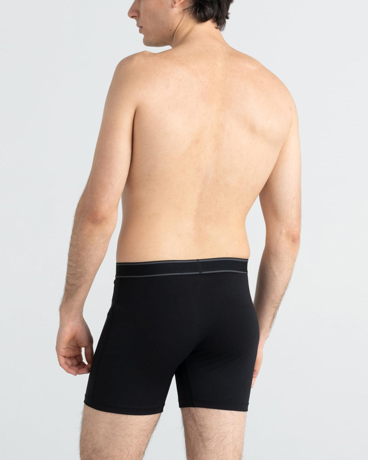 SAXX Underwear Co. Men's Daytripper Comfort Stretch Boxer Brief Fly 7-Pack, Black/Grey/Navy, Medium