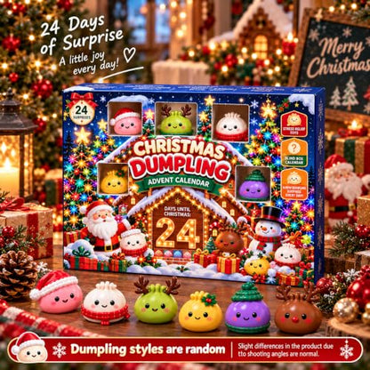 Christmas Dumpling Advent Calendar, 12 or 24 Day Holiday Countdown Decor | 1k+ Sales this month: Christmas dumpling advent calendar with festive designs, daily surprises, and holiday display charm