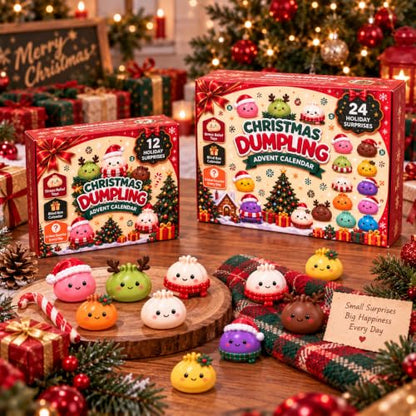 Christmas Squishies Advent Calendar 2026, 24 Mini Surprises & Fidgets