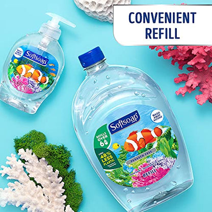 Softsoap Antibacterial Liquid Hand Soap Refill - Aquarium Series - Fresh Scent- Moisturizing Hand Wash, Savon a Main, Dermatologically Tested, for Soft Smooth Skin, 1.47 Liters (Pack of 1) (Packaging May Vary)