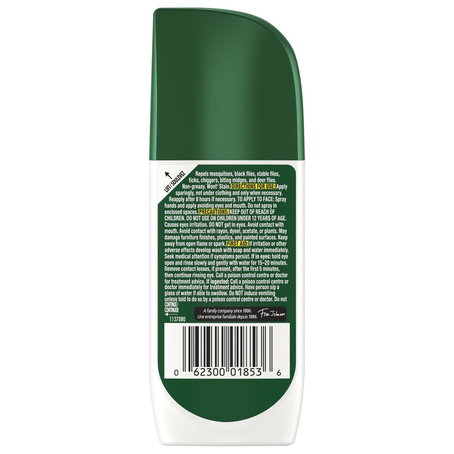 OFF! Deep Woods Insect & Mosquito Repellent Pump Spray, 25% DEET Bug Spray, Long-Lasting Protection Camping Hiking Hunting, Insect Repellent Non-Greasy, Travel Size, 100mL