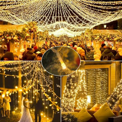 Christmas String Lights, 40FT 100 LED Fairy Lights 30V End-to-End Plug in