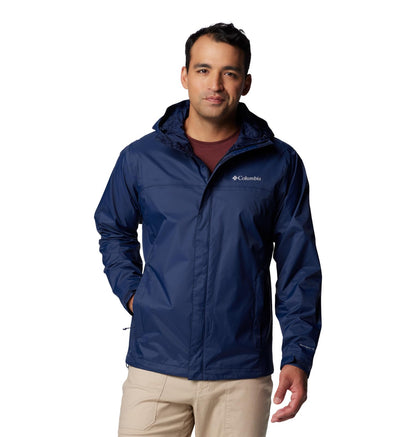 Columbia Men's Watertight II Waterproof Rain Jacket, Collegiate Navy, Large
