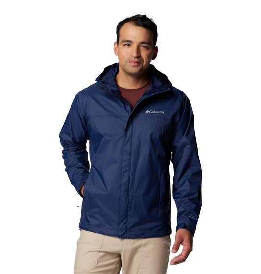 Columbia Men's Watertight II Waterproof Rain Jacket, Collegiate Navy, X-Large