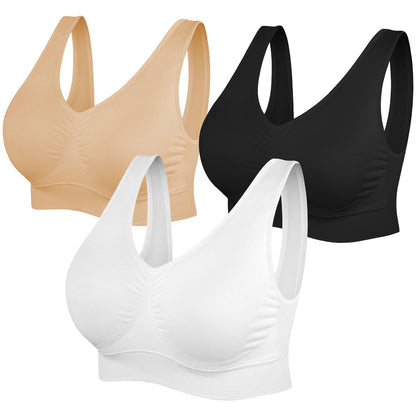 SIMIYA Sports Bras for Women Seamless Wireless for Yoga Extra Comfort