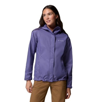 Columbia Women's Arcadia II Waterproof Rain Jacket, Stormwatch, Large