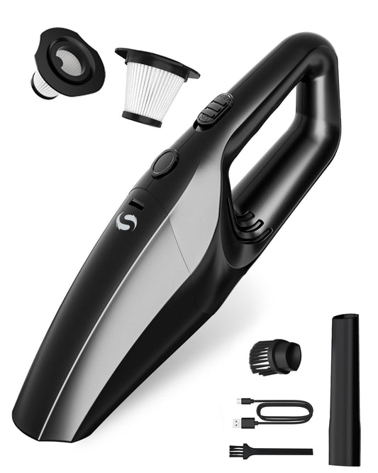 SERVOMASTER Handheld Vacuum Cordless Car Vacuum Cleaner Portable Mini Rechargeable with Powerful Suction and Lightweight Design for Quick Cleaning in Home Car Office and Pet Hair