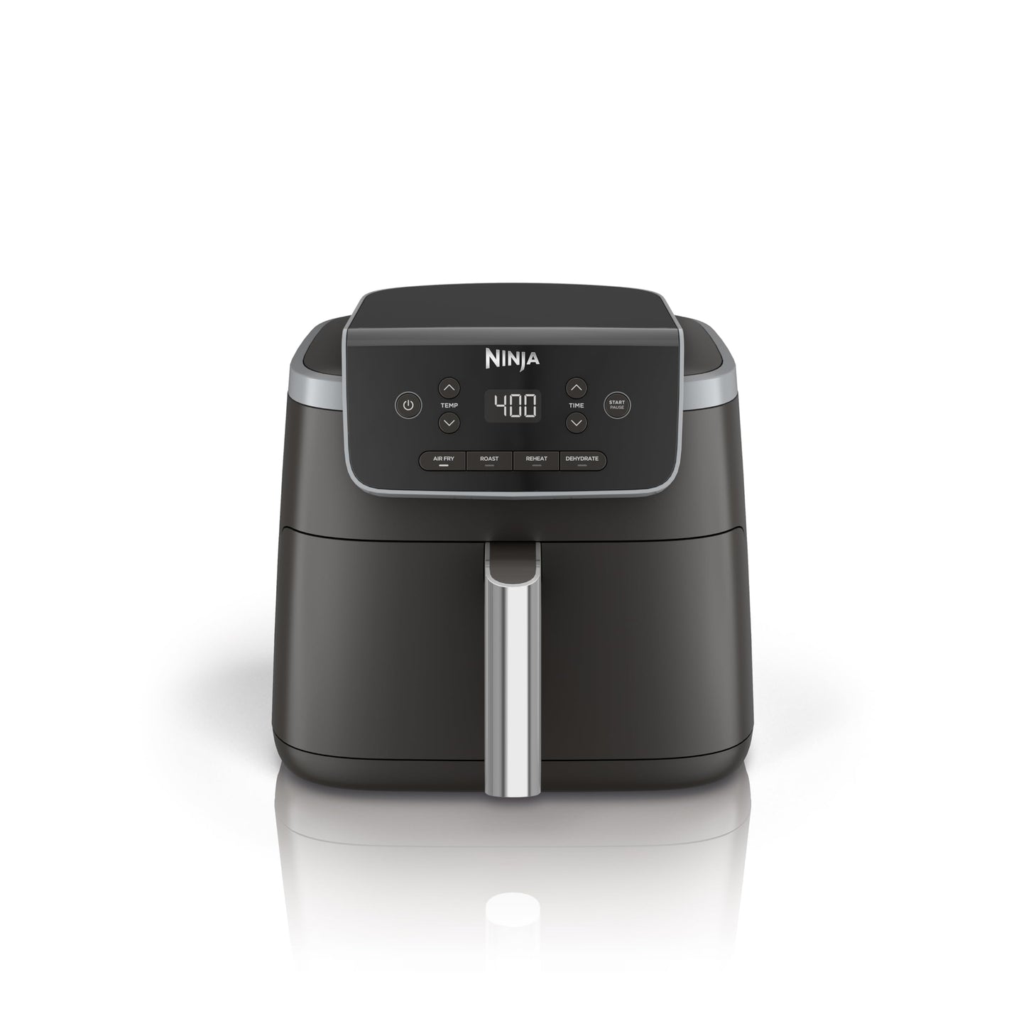 Ninja Air Fryer Pro 4in1, 5 QT (4.7 L) Capacity, Air Fry, Roast, Bake, Reheat, Dehydrate, Roast, Crisp Technology, Nonstick Basket & Crisper Plate, Grey, AF141C (Canadian Version)