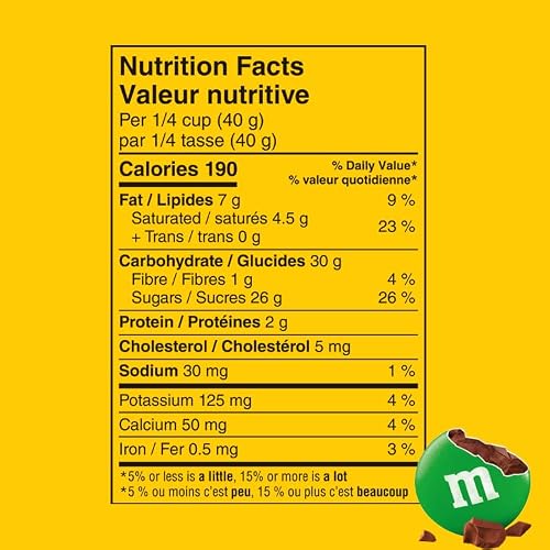 M&M'S, Milk Chocolate Candies, Family Size Bag, 345g