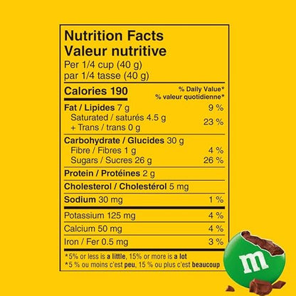 M&M'S, Milk Chocolate Candies, Family Size Bag, 345g
