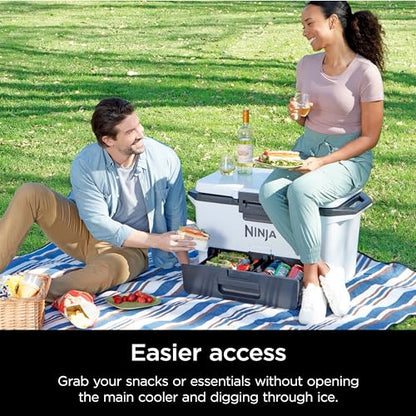 Ninja FrostVault 50qt/47.3L Hard Cooler, Dry Storage Drawer, Cloud White