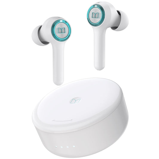 Monster Clarity 102 Plus Wireless Earbuds, Bluetooth Headphones with HiFi Stereo, 4 ENC Mic for Crystal Clear Call, 30H Playtime, Type-C Charging, IPX6 Waterproof in-Ear Ear Buds Earphones for Sports