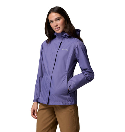Columbia Women's Arcadia II Waterproof Rain Jacket, Stormwatch, Large