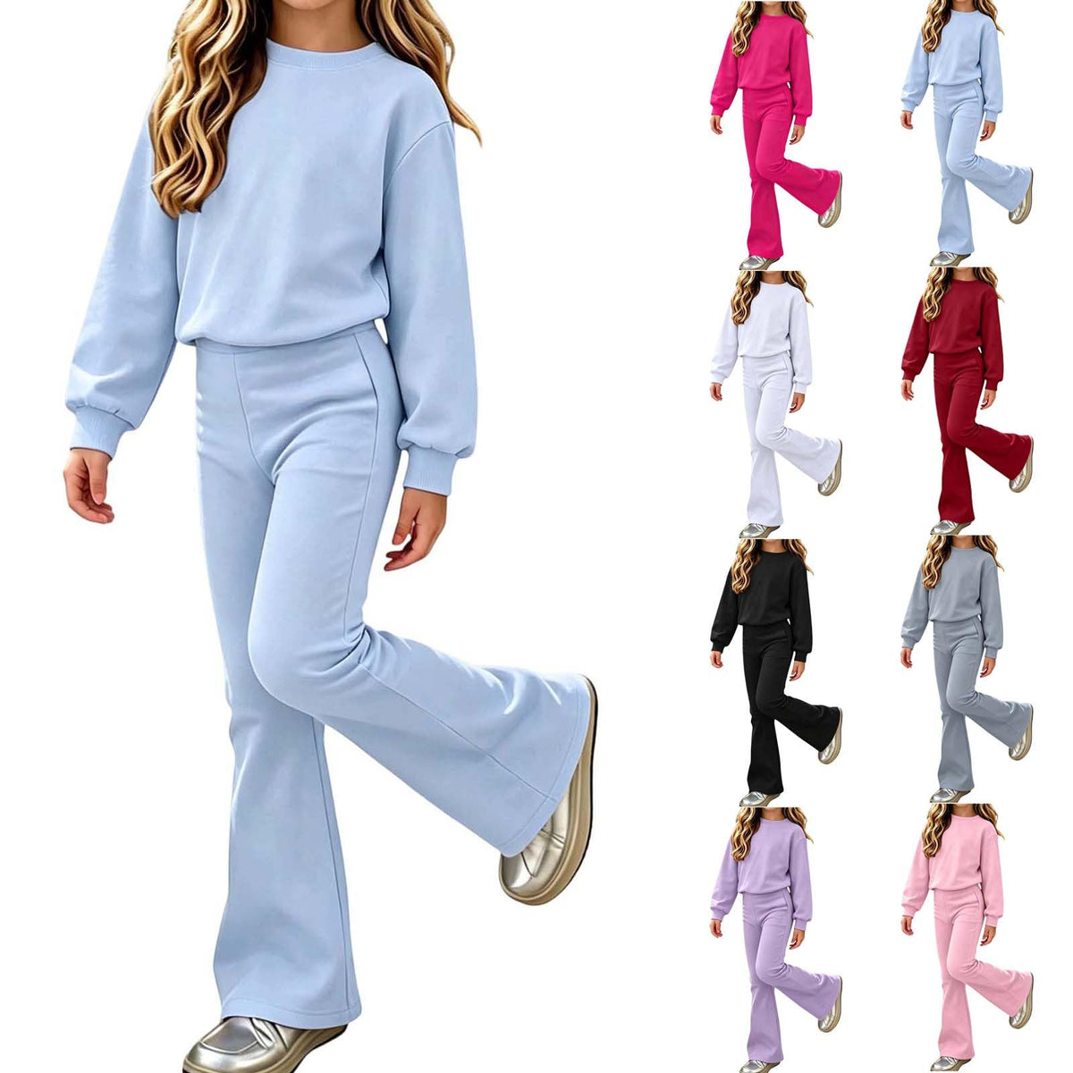 Girls Sweatsuit 2 Piece Outfits Set Fall Clothes Casual Tracksuit